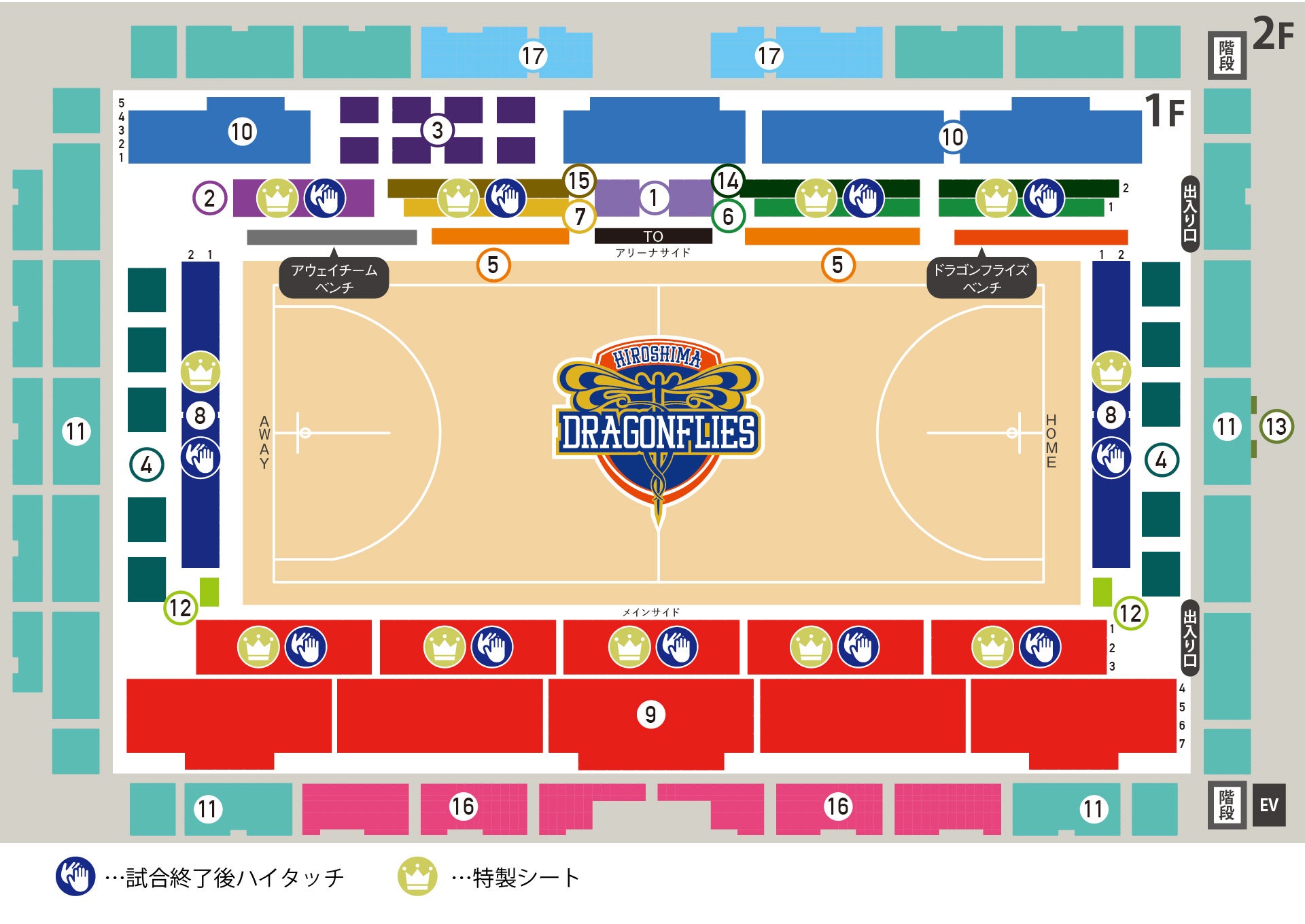 会場座席位置